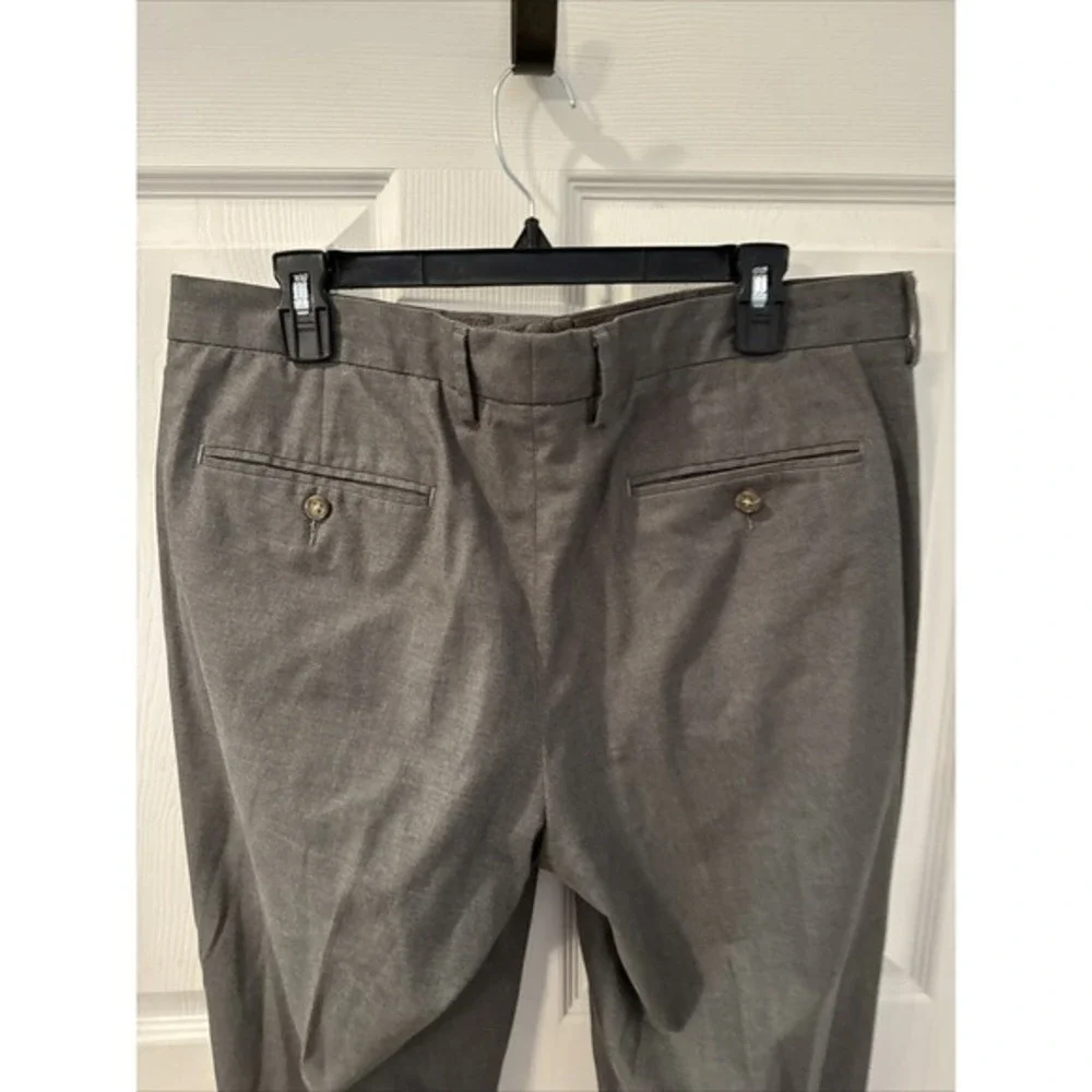 J.CREW‎ 36x33.5 Gray Bowery Classic Flat Front  Mens Dress Chino Pants